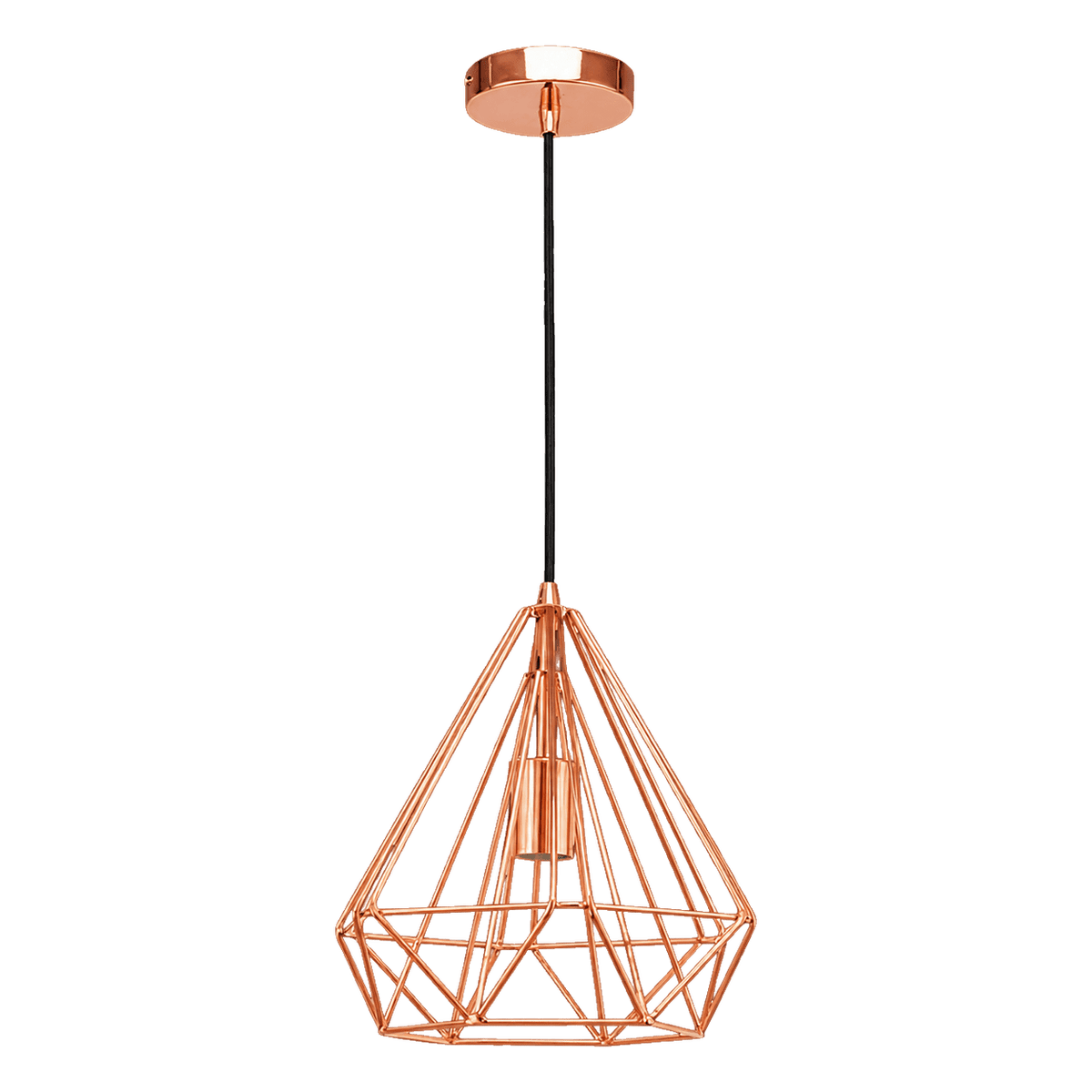Transparent 1254 by 1254 product cutout: Medium Copper Prism Pendant Light