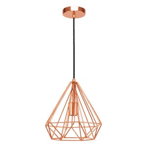 Transparent 1254 by 1254 product cutout: Medium Copper Prism Pendant Light