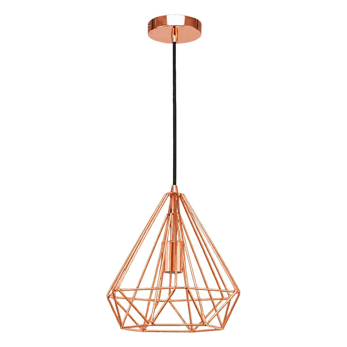 White background 1254 by 1254 product image: Medium Copper Prism Pendant Light