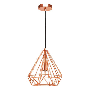 White background 1254 by 1254 product image: Medium Copper Prism Pendant Light