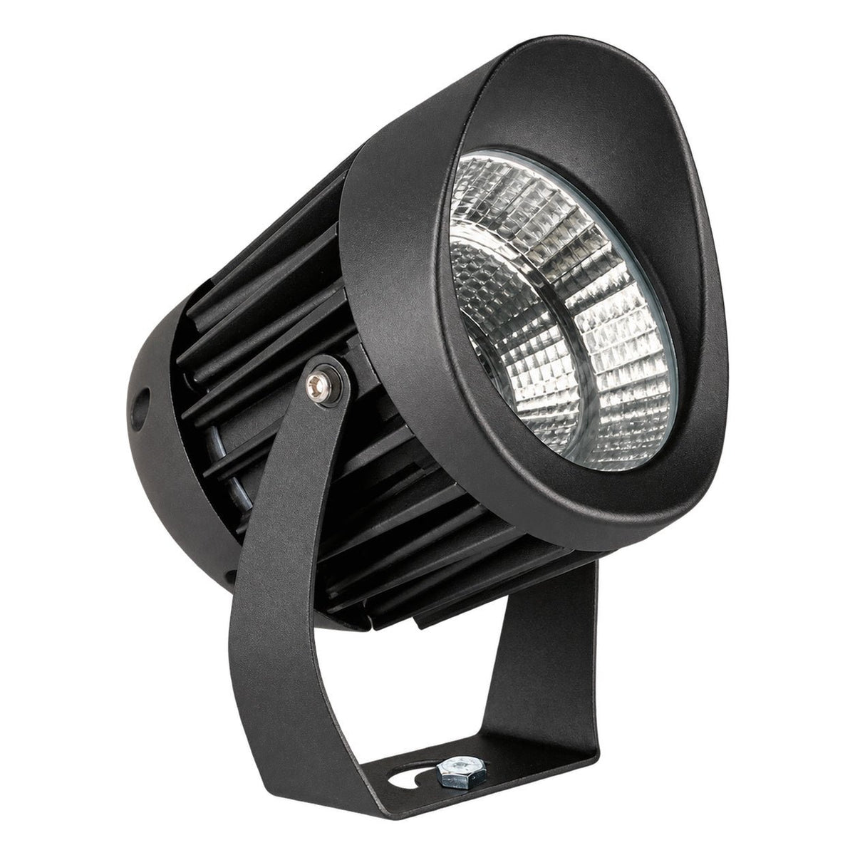 Forma Black Outdoor LED Spot Light, white background, 1254 x 1254