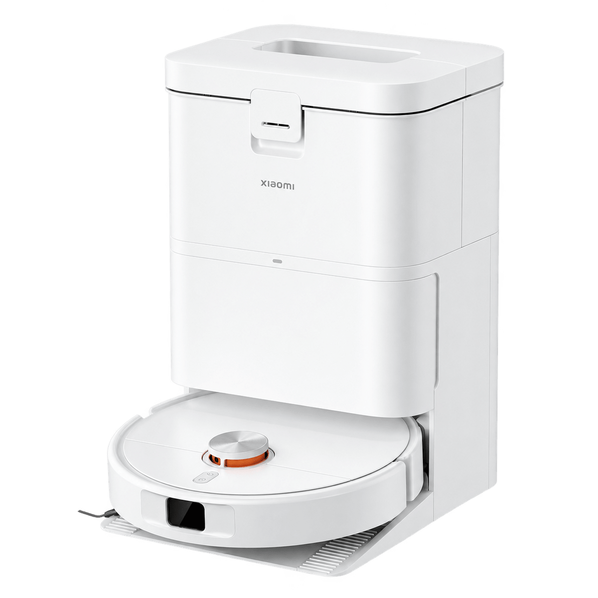 Xiaomi Robot Vacuum H50 with Self-Cleaning Base Station, White — transparent background, 1254 × 1254