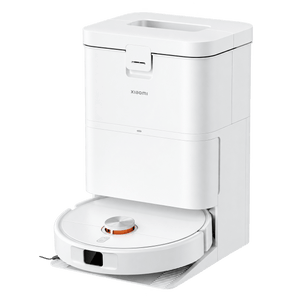 Xiaomi Robot Vacuum H50 with Self-Cleaning Base Station, White — transparent background, 1254 × 1254