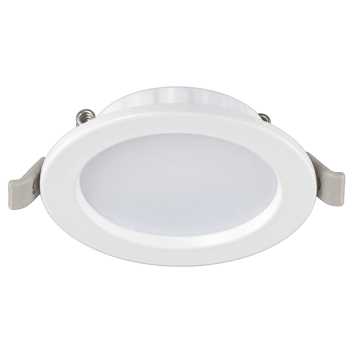 White Round 6W LED Downlight, 4000K — transparent background, 1254 × 1254