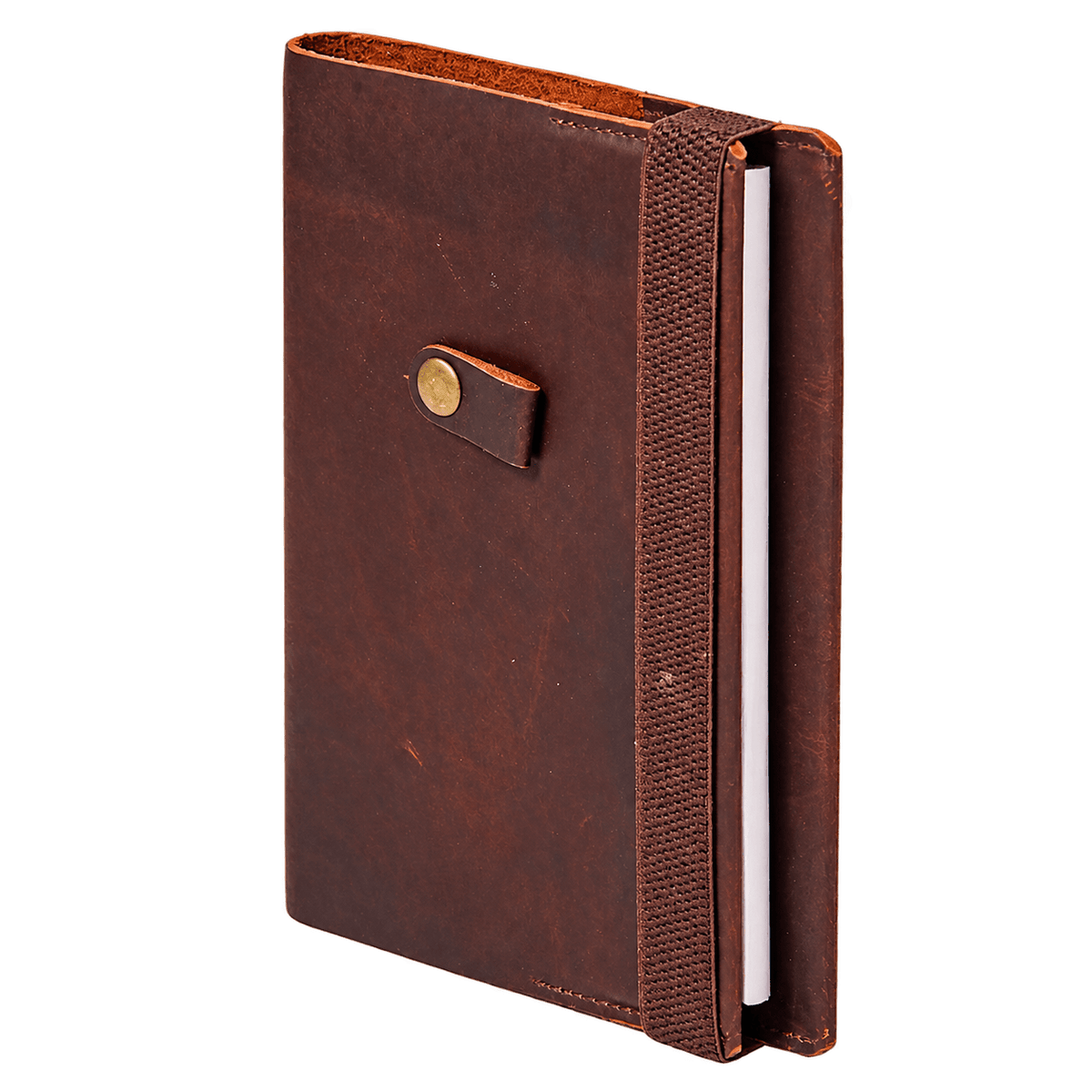 Buffalo Leather Notebook Cover — transparent background, 1254 × 1254