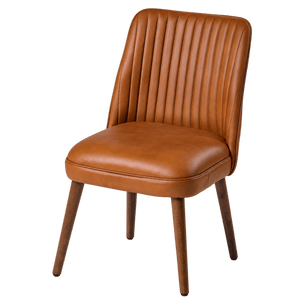 Nomadic Luxe Leather Dining Chair — transparent background, 1254 × 1254