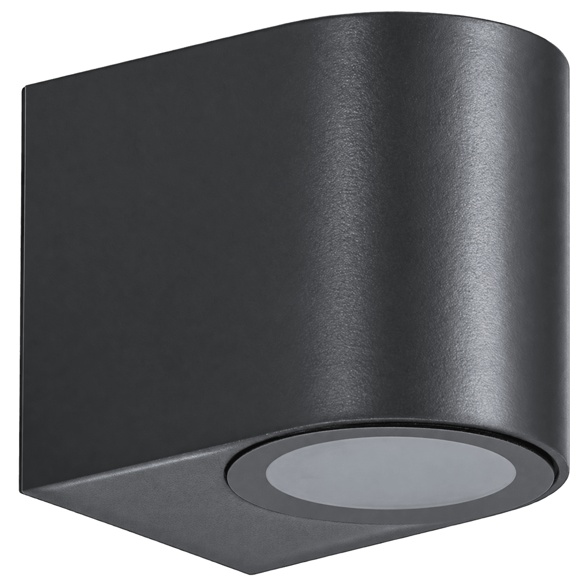 Black GU10 LED Wall Downlight, 7W max — transparent background, 1254 × 1254