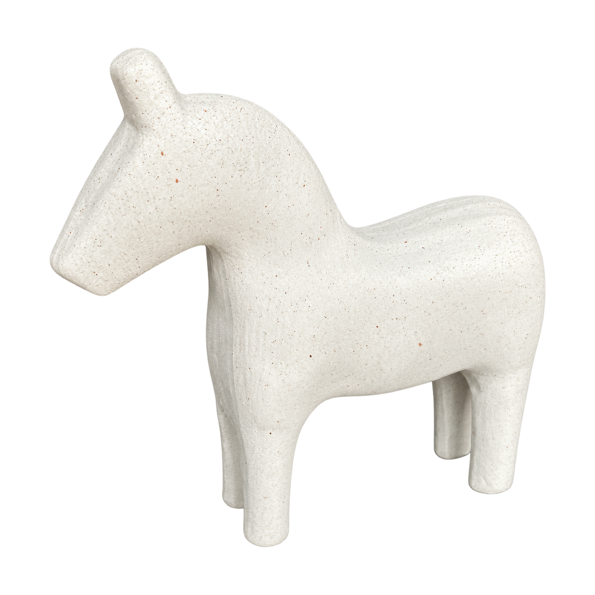 Large Speckled Beige Horse Decor, transparent background