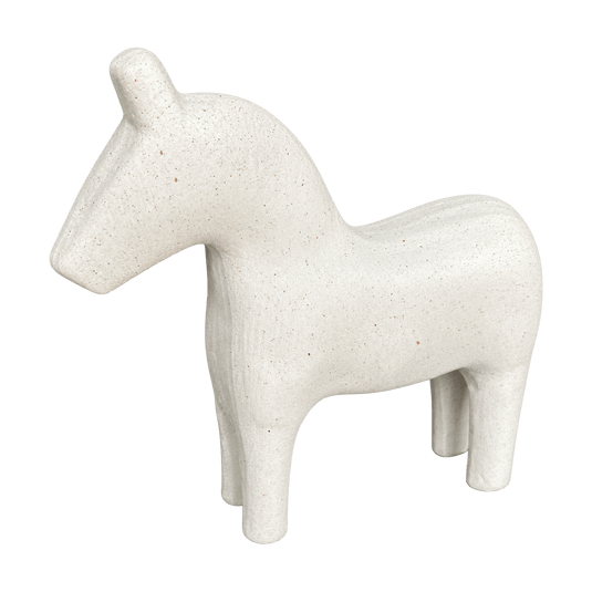 Large Speckled Beige Horse Decor, transparent background