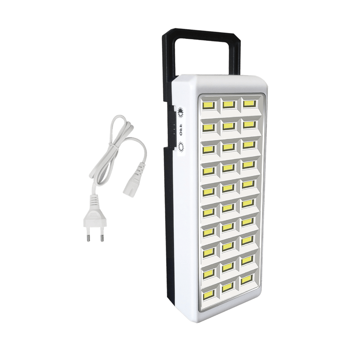 6W Rechargeable Emergency LED Torch, 6000K, 158mm — transparent background product image