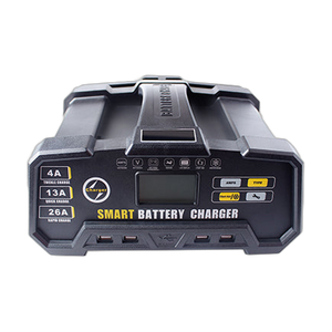 230VAC 6/12/24VDC 24/13A 8-Stage Battery Charger, GEL/AGM/LiFeP — transparent background product image