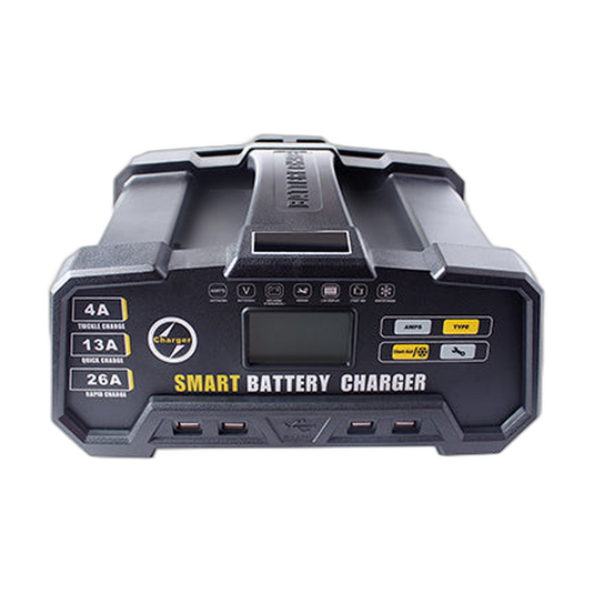 230VAC 6/12/24VDC 24/13A 8-Stage Battery Charger, GEL/AGM/LiFeP — transparent background product image