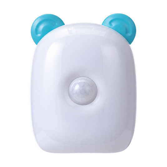 Motion Sensor Light, Blue Ears – transparent background