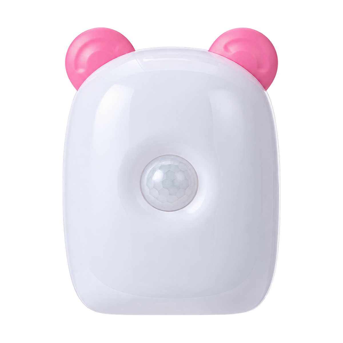 Motion Sensor Light, Pink Ears – transparent background