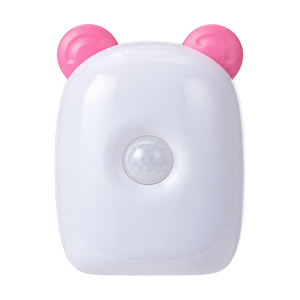 Motion Sensor Light, Pink Ears – transparent background