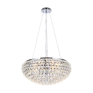 12-Light Legacy Crystal Chandelier, Chrome – transparent background