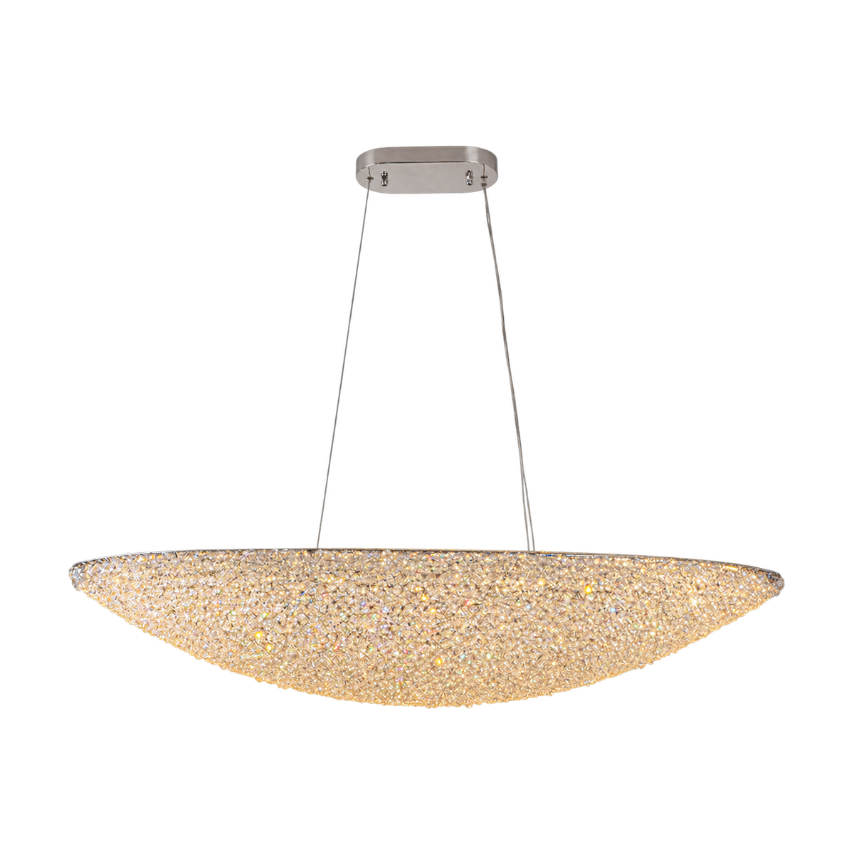60W LED Dynasty Sovereign Crystal Chandelier – transparent background