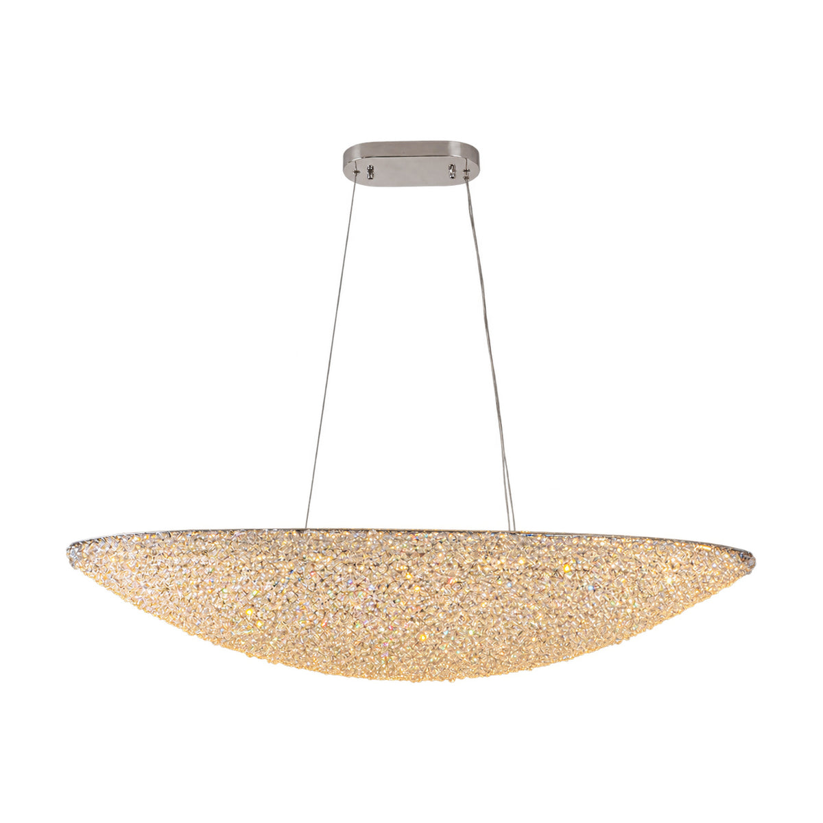 60W LED Dynasty Sovereign Crystal Chandelier – white background