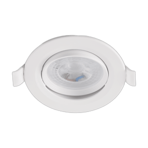 White 5W LED Downlight, 4000K, 70mm Cut-Out product image on a transparent background
