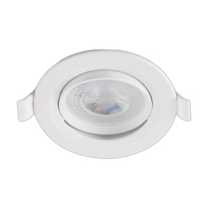 White 5W LED Downlight, 4000K, 70mm Cut-Out product image on a white background
