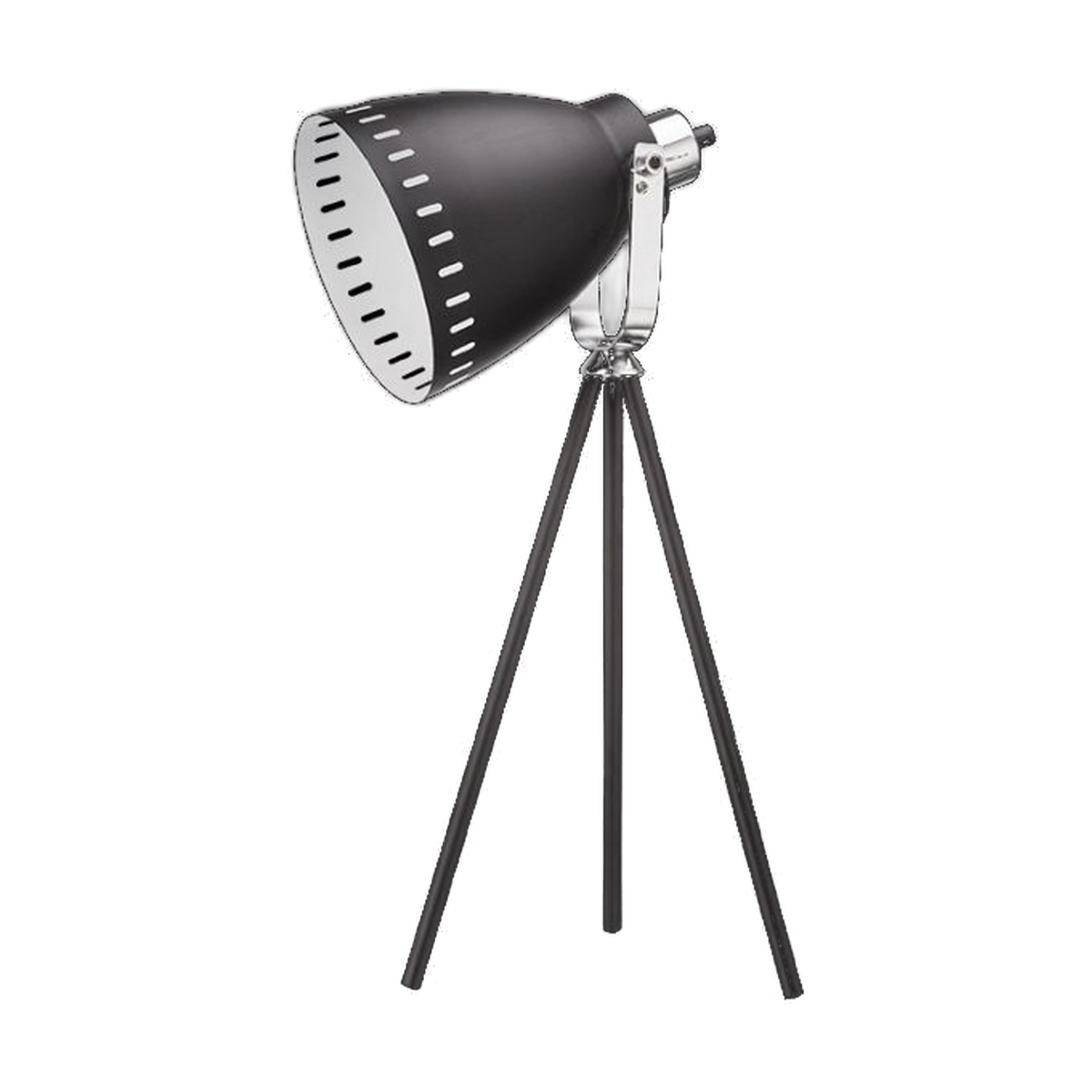 Black Tri Pod Desk Lamp with In-Line switch product image on a transparent background