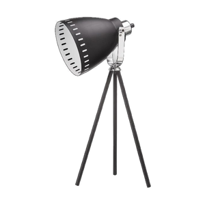 Black Tri Pod Desk Lamp with In-Line switch product image on a transparent background
