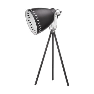 Black Tri Pod Desk Lamp with In-Line switch product image on a white background