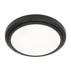 Black 2-Light Bulkhead with Frosted Glass, IP44, 400mm — transparent background