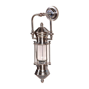 Antique Silver & Copper Wall Light, IP54, E27 — white background