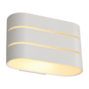 2 × 3W Cool White LED Up/Down Wall Light — transparent background