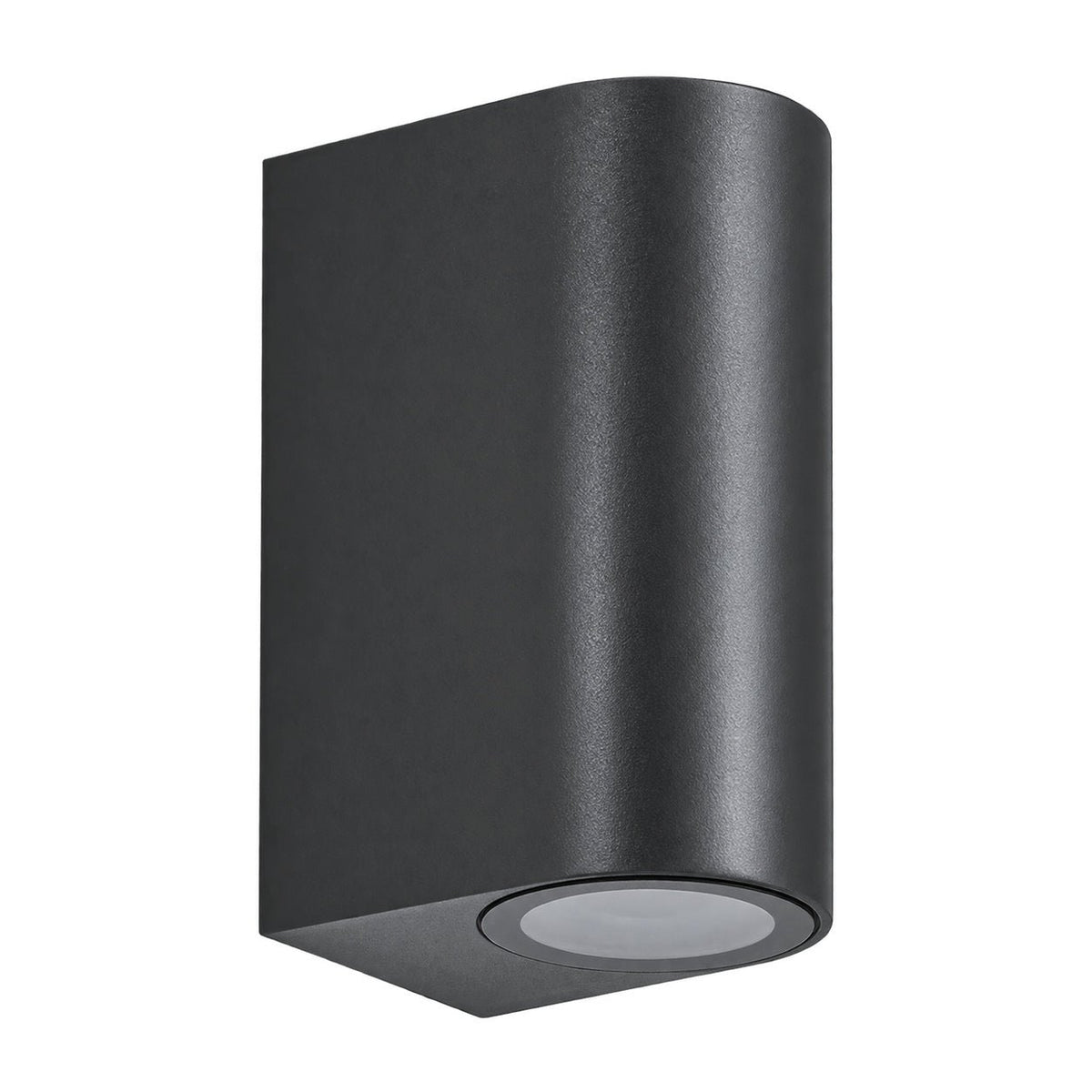 Black GU10 LED Up/Down Wall Light — white background
