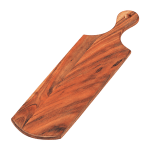 Acacia Wood Chopping Board with Handle 55cm × 15cm × 1.5cm — transparent background