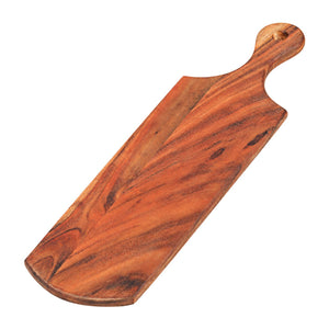 Acacia Wood Chopping Board with Handle 55cm × 15cm × 1.5cm — white background