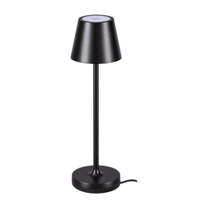 Matt Black Trevi Micro Rechargeable Table Lamp — transparent background