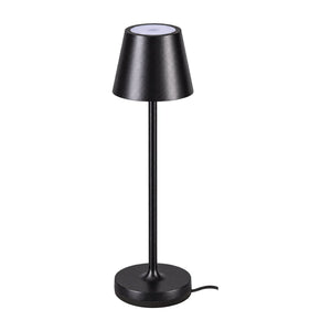 Matt Black Trevi Micro Rechargeable Table Lamp — white background