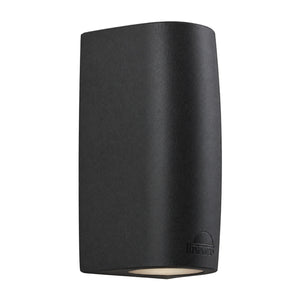 Marta 90 2-Light Outdoor Wall Light - Black — white background