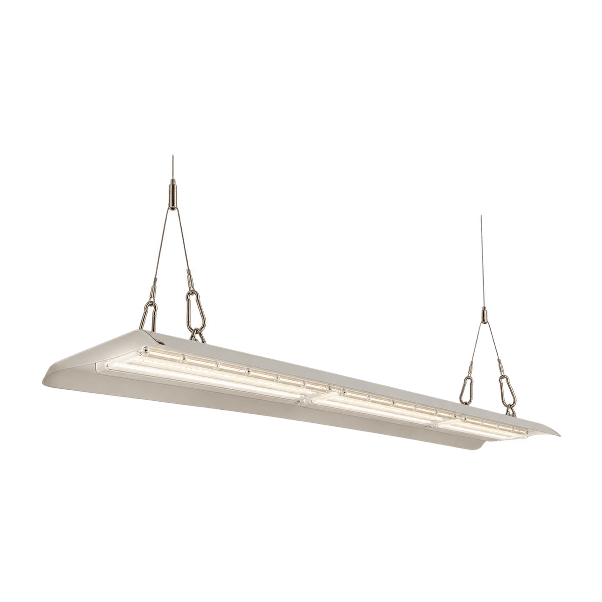 150W 4000K Linear LED Hanging Panel Light — transparent background