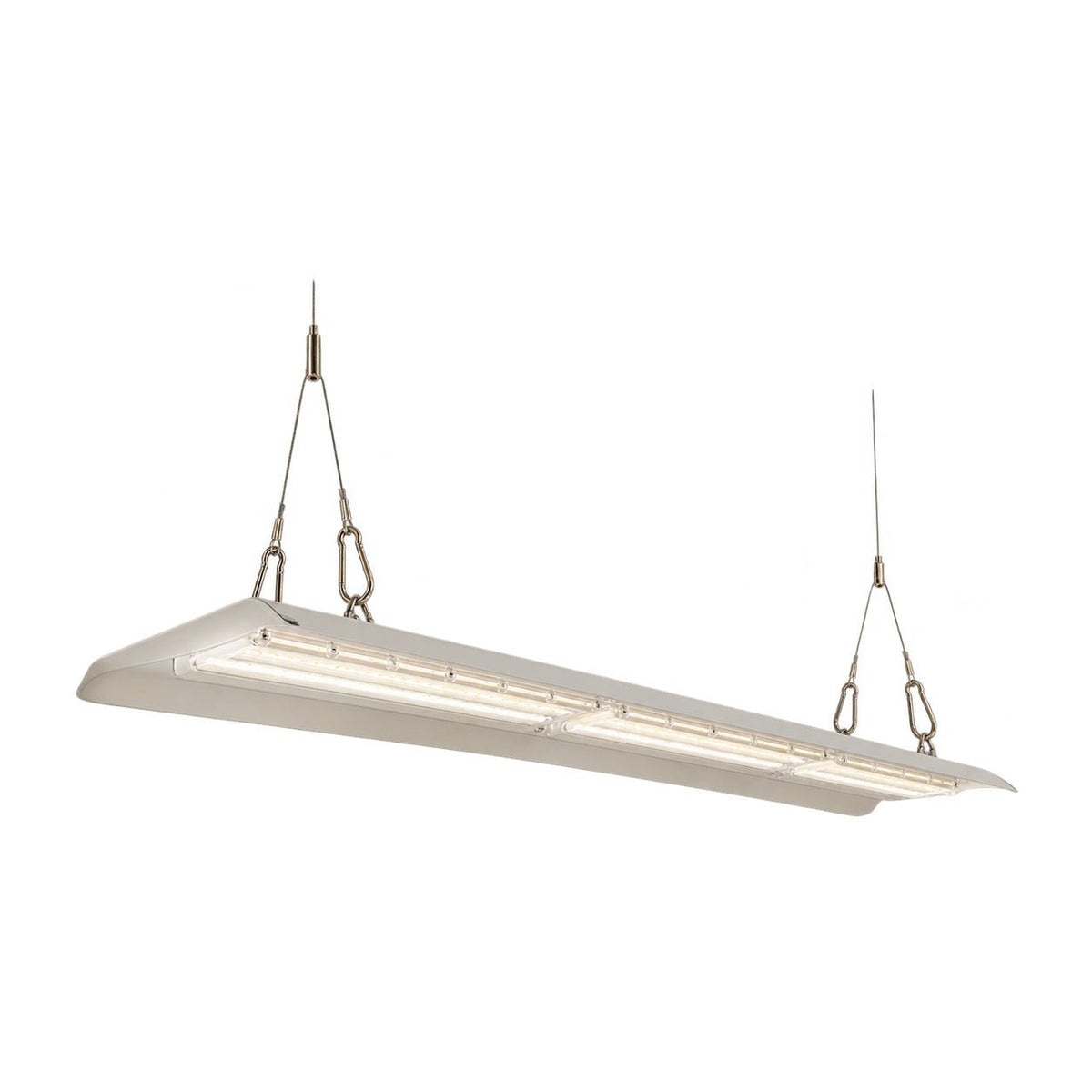 150W 4000K Linear LED Hanging Panel Light — white background