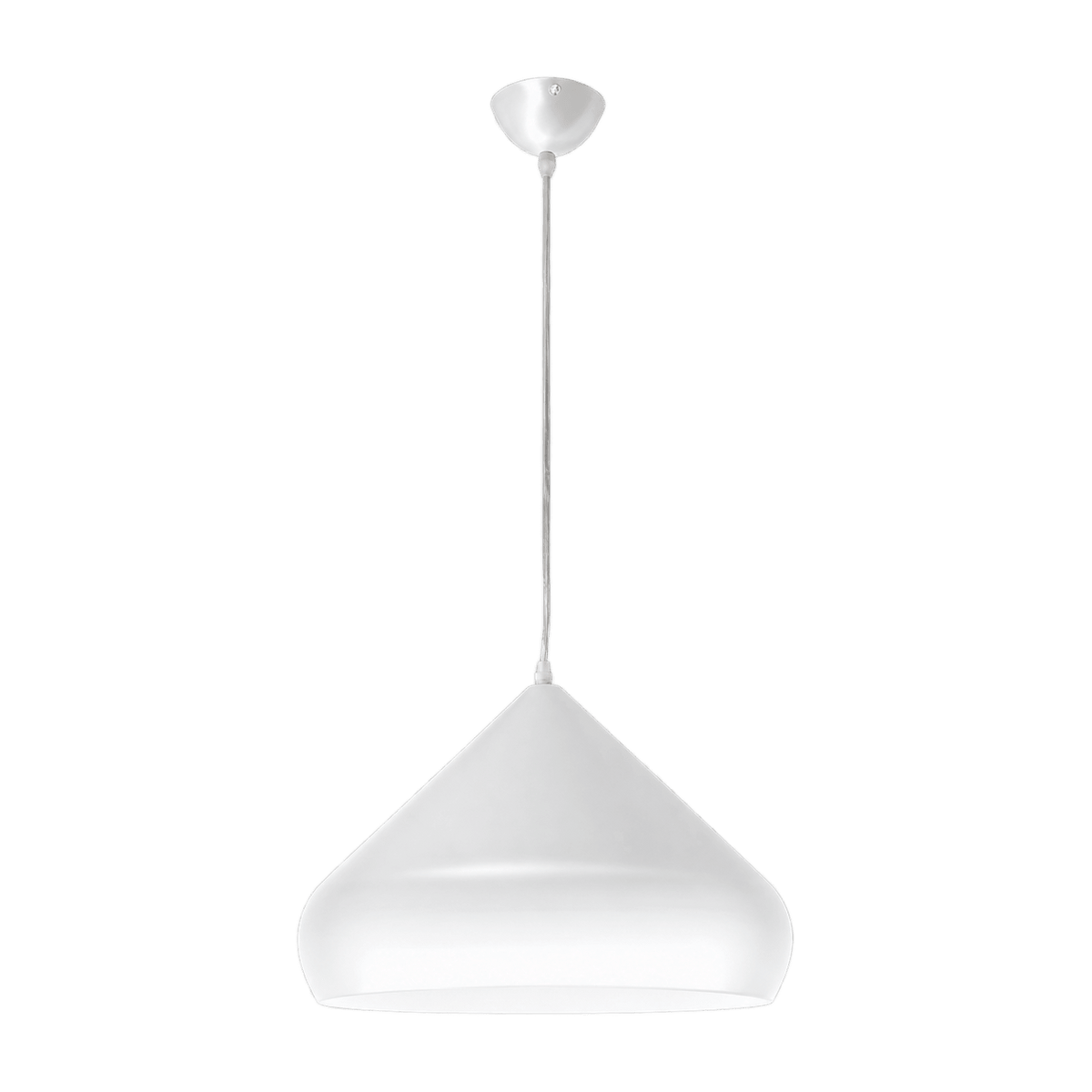 White Metal Aladdin Pendant Light, E27, transparent background, 1254 × 1254