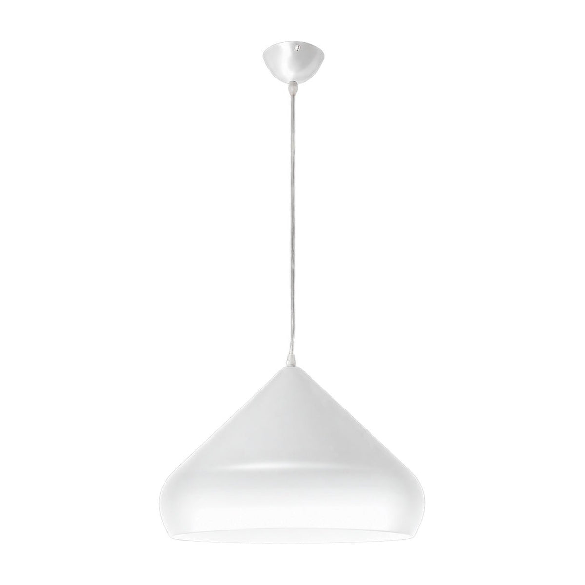 White Metal Aladdin Pendant Light, E27, white background, 1254 × 1254
