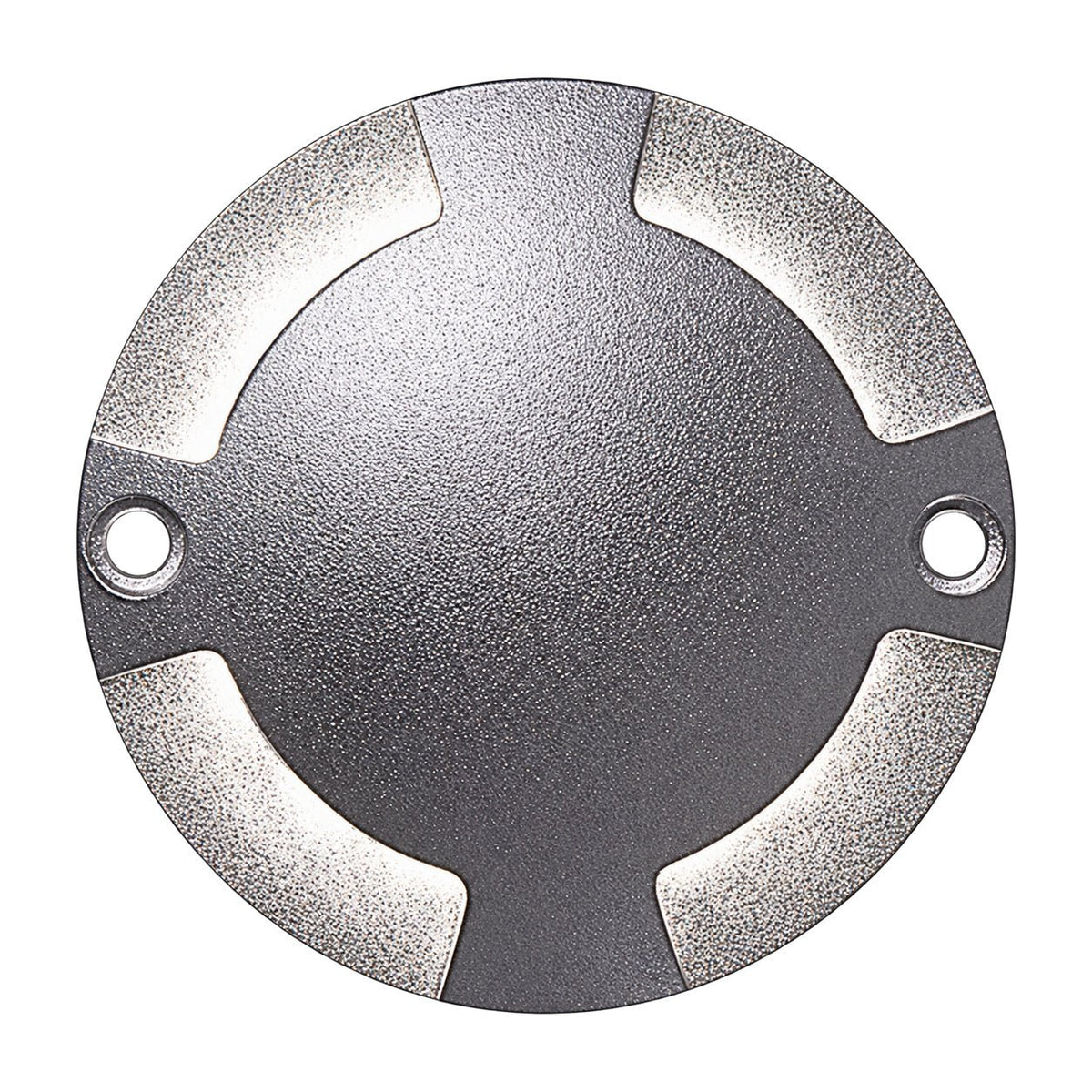 Round aluminium LED wall light, Warm White, 1W, 12V AC/DC, IP68, white background, 1254 x 1254 product image