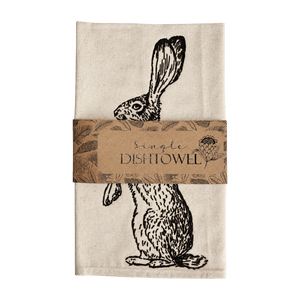 Printed Material Dish Towel - Rabbit, transparent background, 1254 × 1254