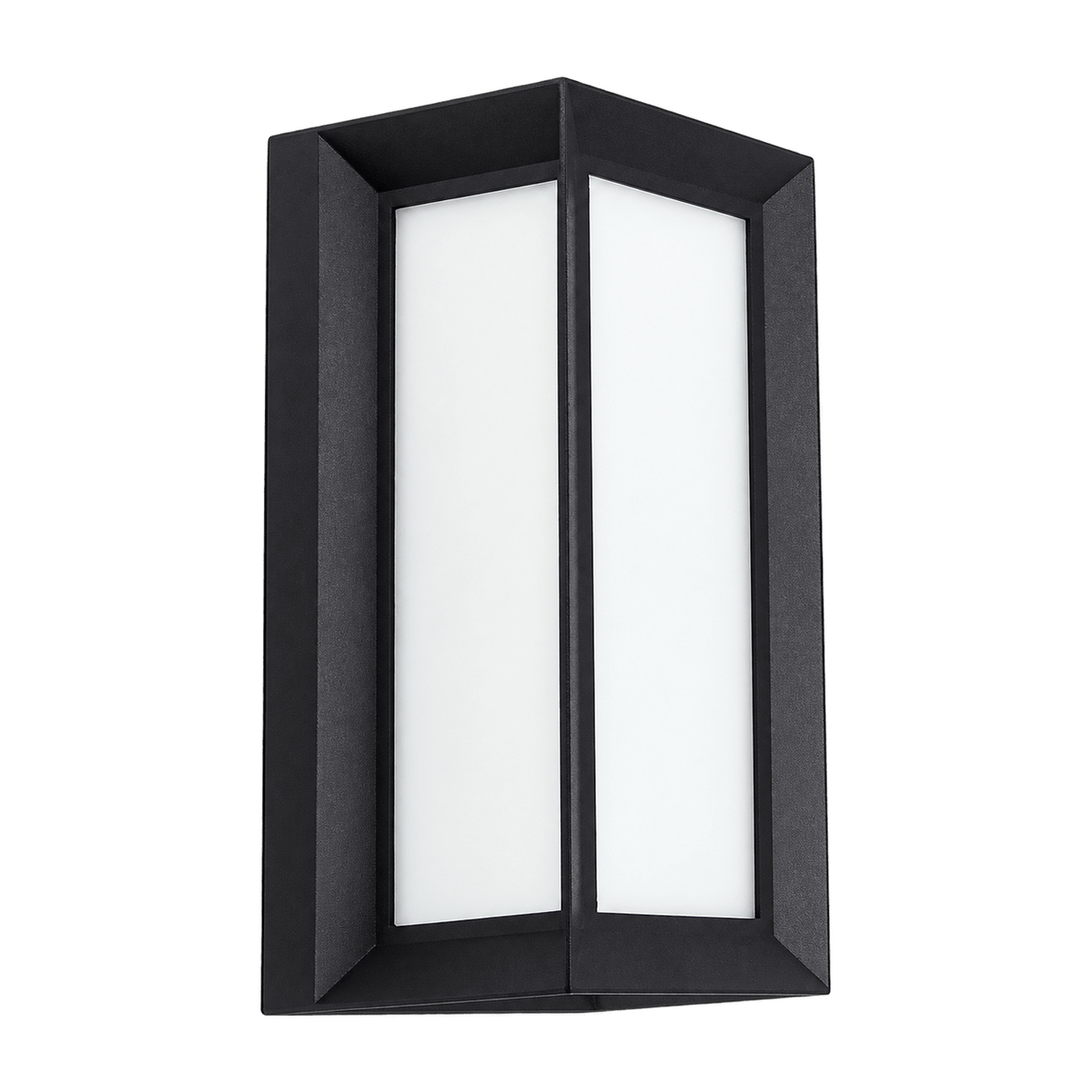 Black LED SMD Framed Vertical Bulkhead, 12W, IP65, transparent background, 1254 × 1254