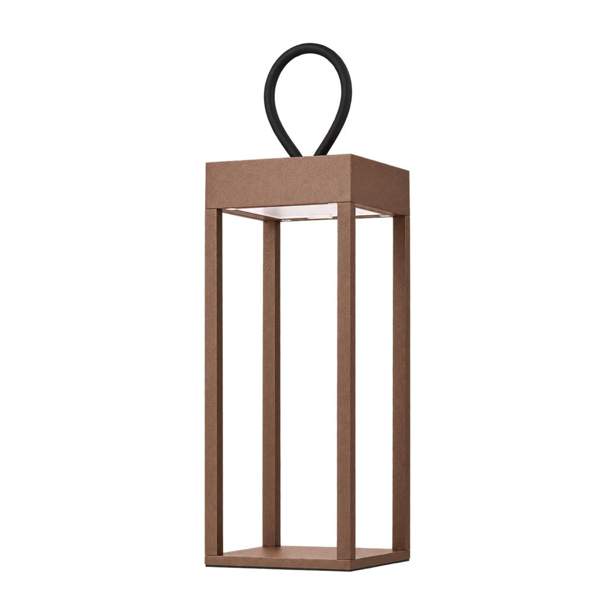 Gold Corten Rechargeable Table Lamp, white background, 1254 × 1254
