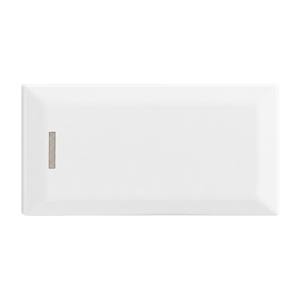 White Modular Dimmer Switch - Single Module, transparent background, 1254 × 1254