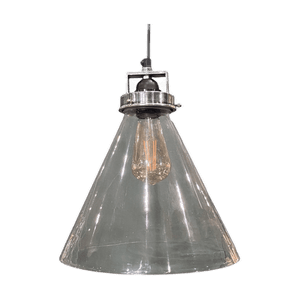 Gadsden Hanging Lamp Antique Silver with transparent background