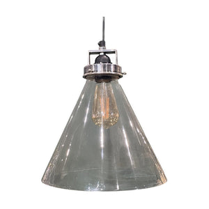 Gadsden Hanging Lamp Antique Silver on a white background