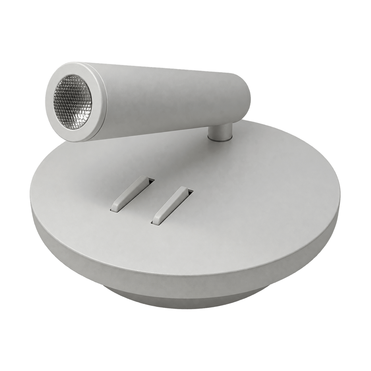 3W White Aluminium LED Wall Light - 240VAC with transparent background