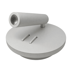 3W White Aluminium LED Wall Light - 240VAC with transparent background