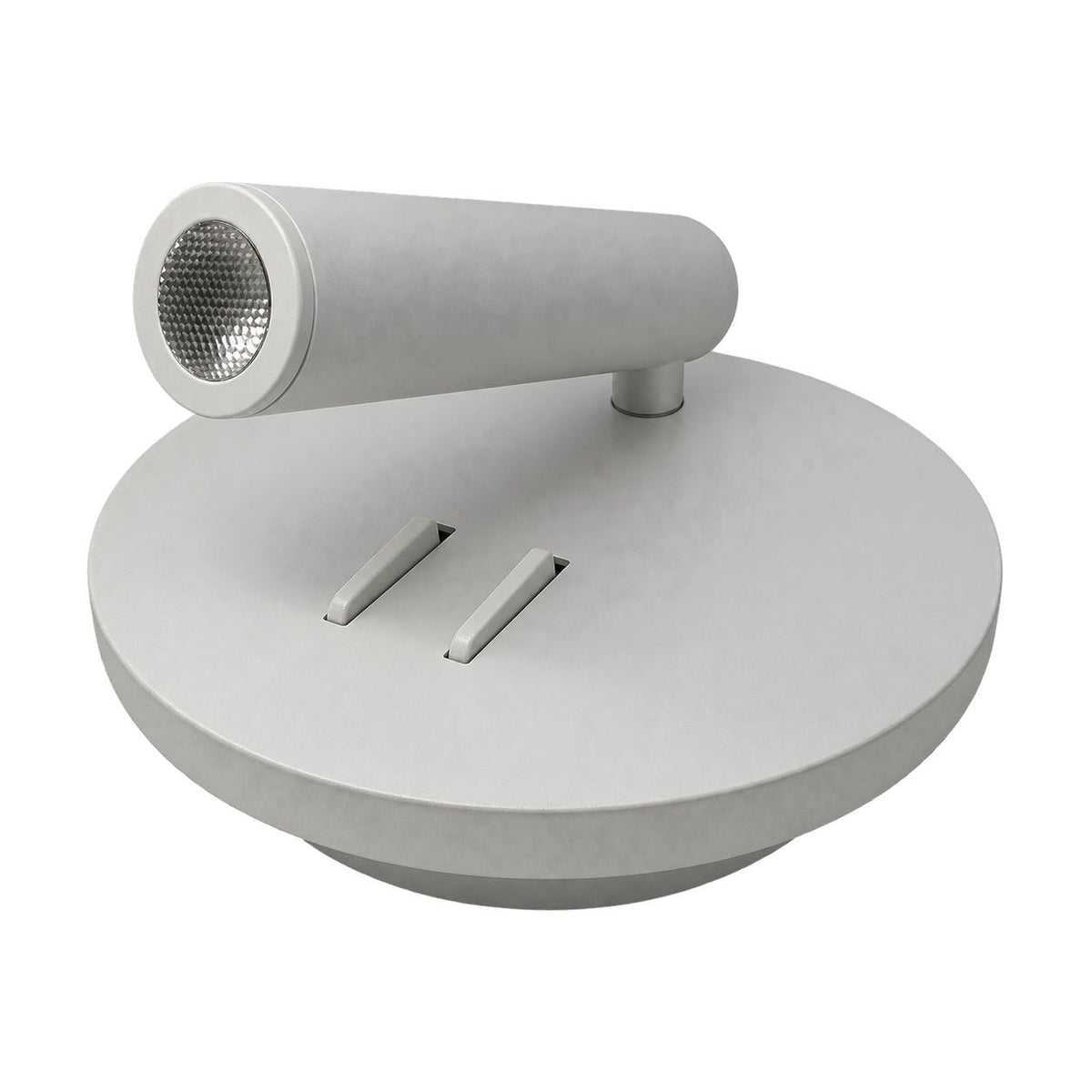 3W White Aluminium LED Wall Light - 240VAC on a white background